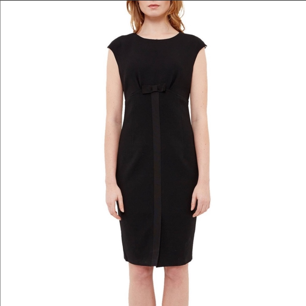 Ted Baker Zeevad Bow Detail Pencil Dress Black Women’s 4